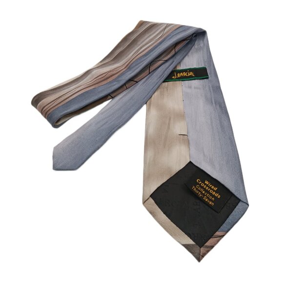 J. Garcia Silk Tie Men’s 61” Wired Crossroads Abstract Grateful Dead Wide New - Picture 3 of 3